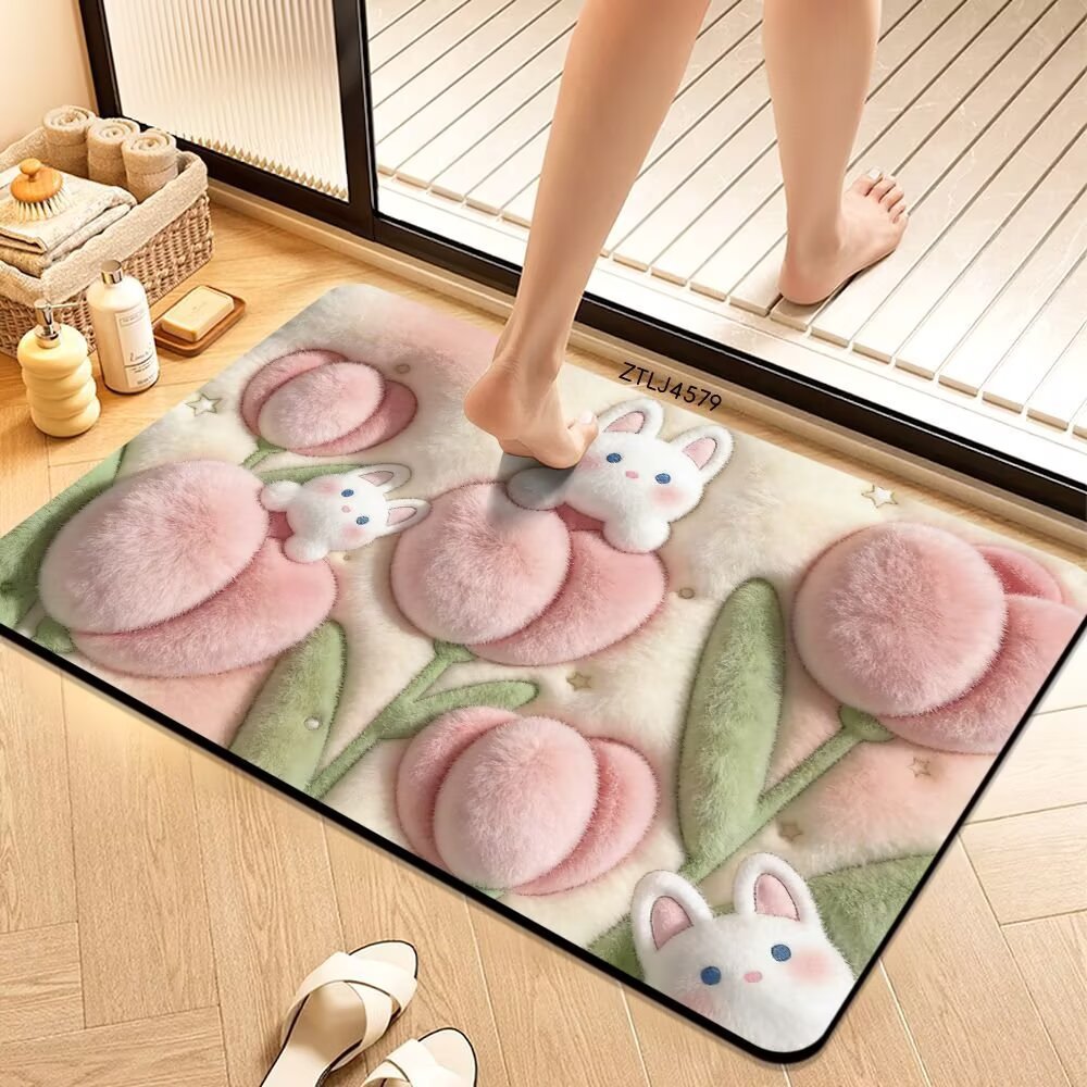 Plush Money-Themed Bath Mat | Kelmera