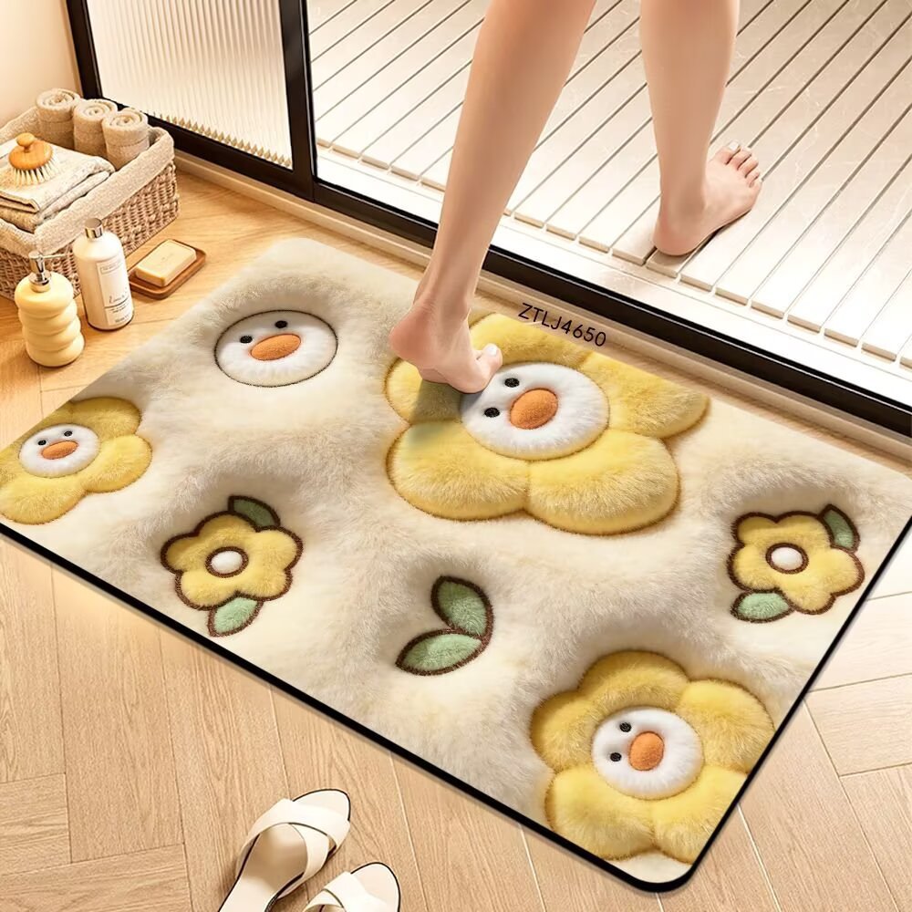 Plush Money-Themed Bath Mat | Kelmera