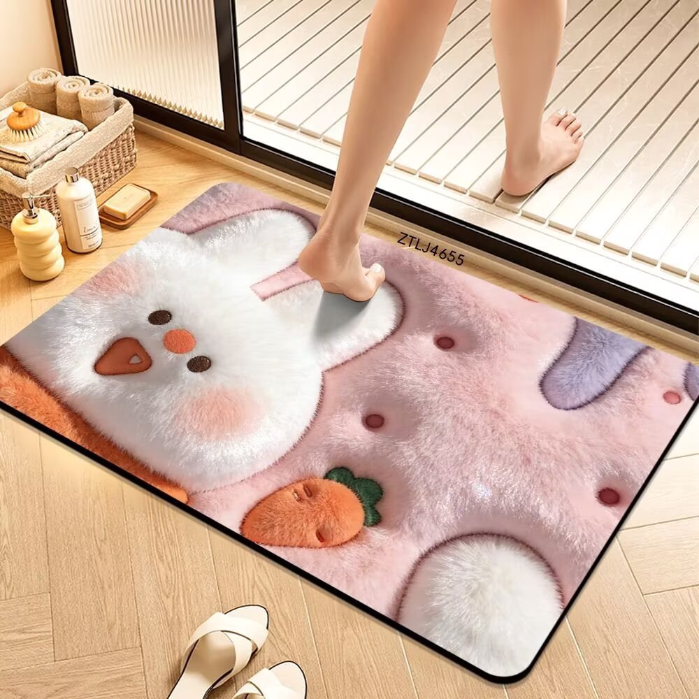 Plush Money-Themed Bath Mat | Kelmera