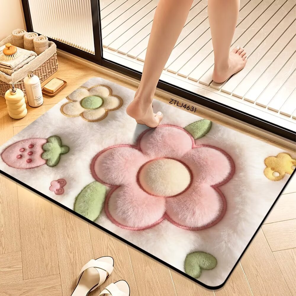 Plush Money-Themed Bath Mat | Kelmera