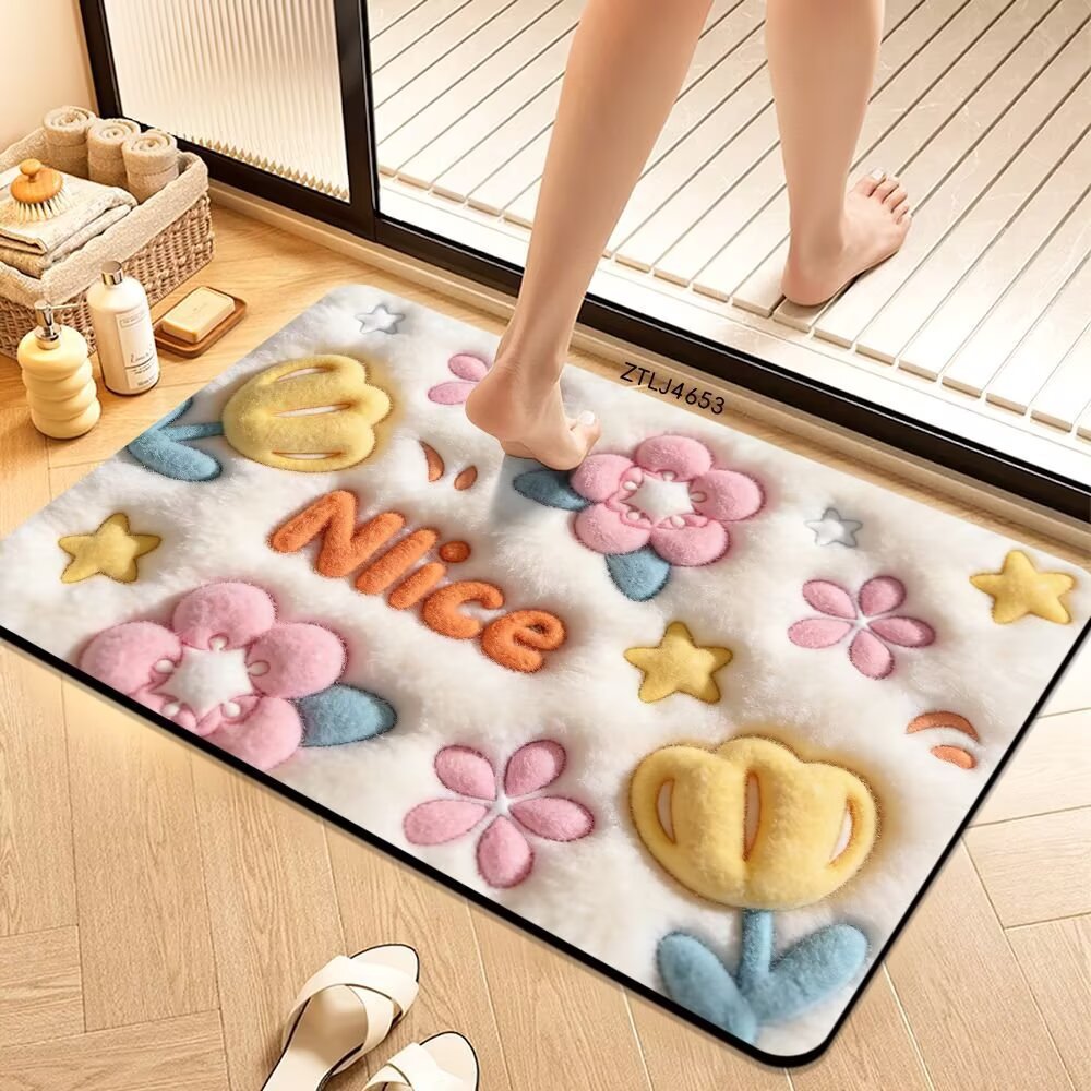 Plush Money-Themed Bath Mat | Kelmera