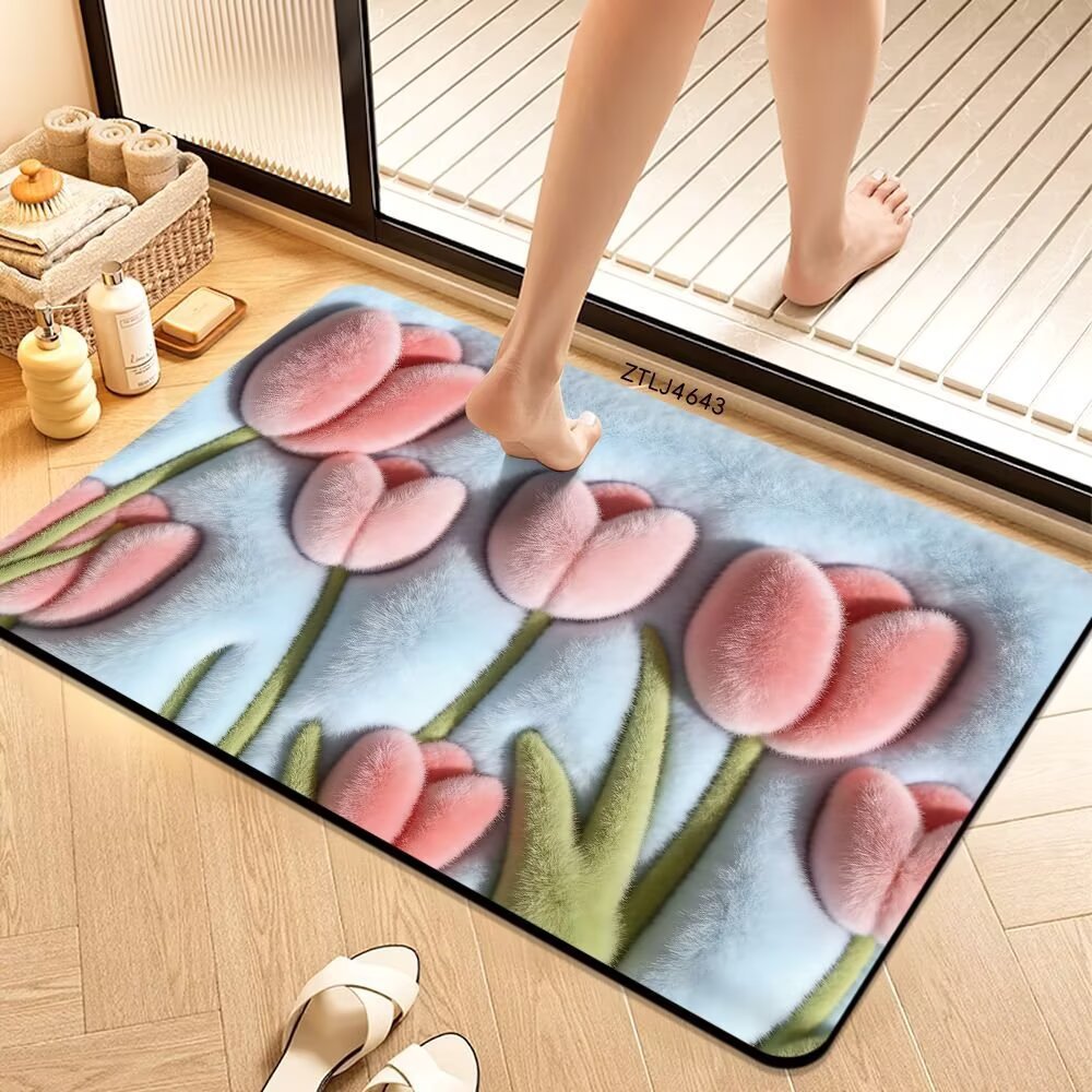 Plush Money-Themed Bath Mat | Kelmera