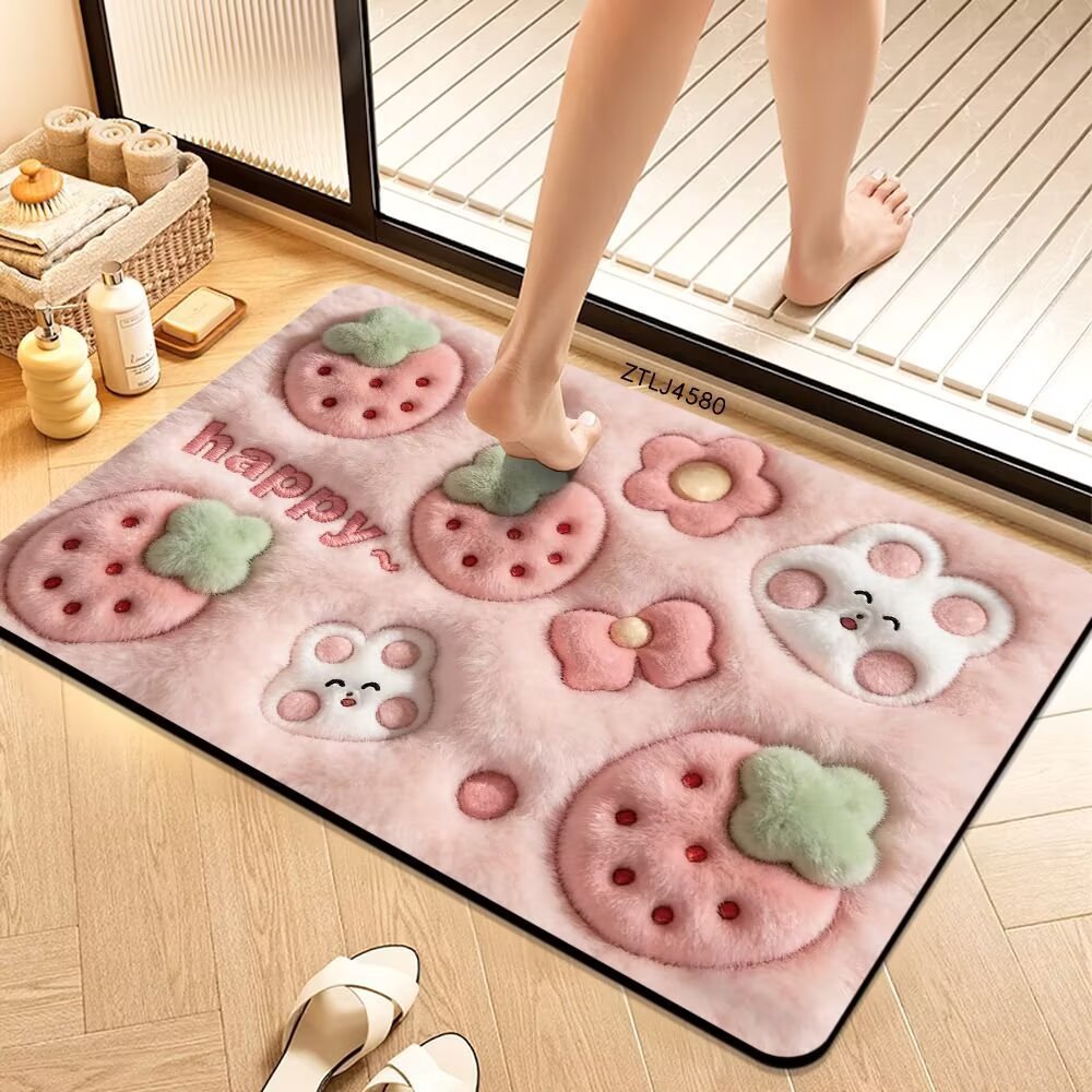 Plush Money-Themed Bath Mat | Kelmera