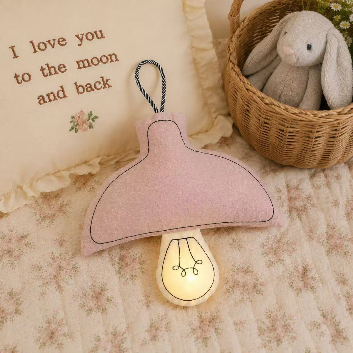 Plush Pendulum-Shaped LED Nightlight Pillow | Kelmera