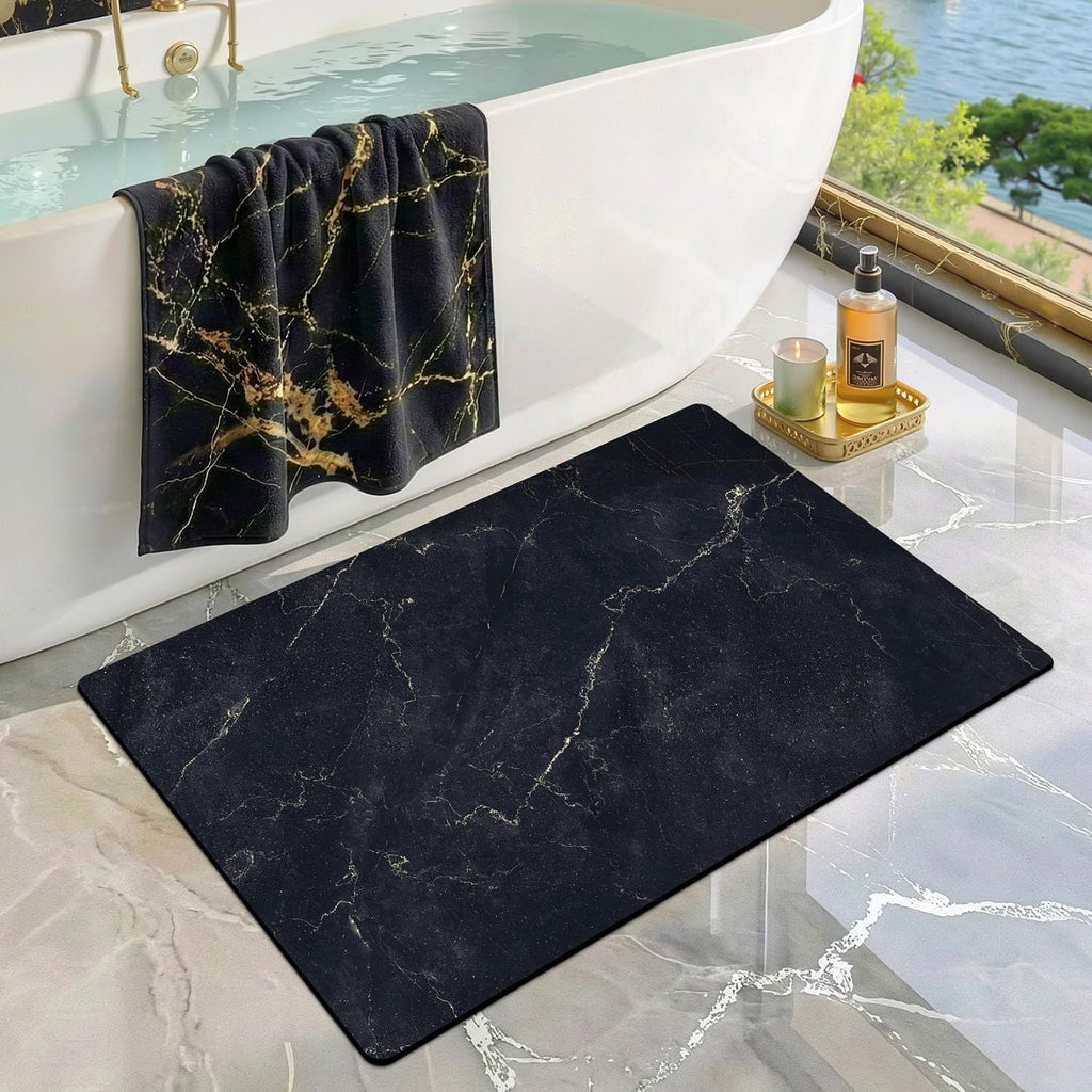 Plush Tropical-Themed Bath Mat | Kelmera