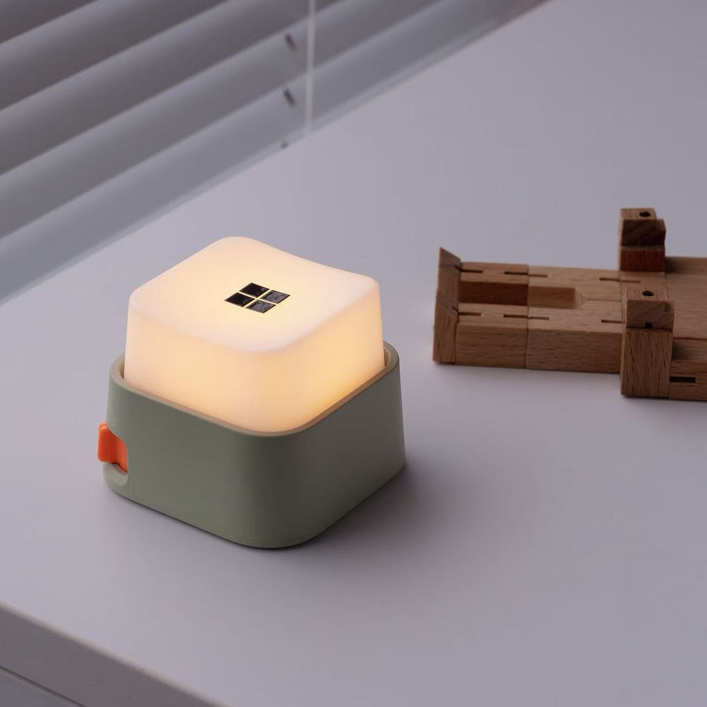 Portable Rechargeable Cube LED Night Light with Adjustable Brightness | Kelmera