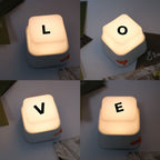 Portable Rechargeable Cube LED Night Light with Adjustable Brightness | Kelmera