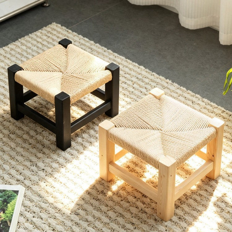 Pouf Soft Textile Wood | Kelmera