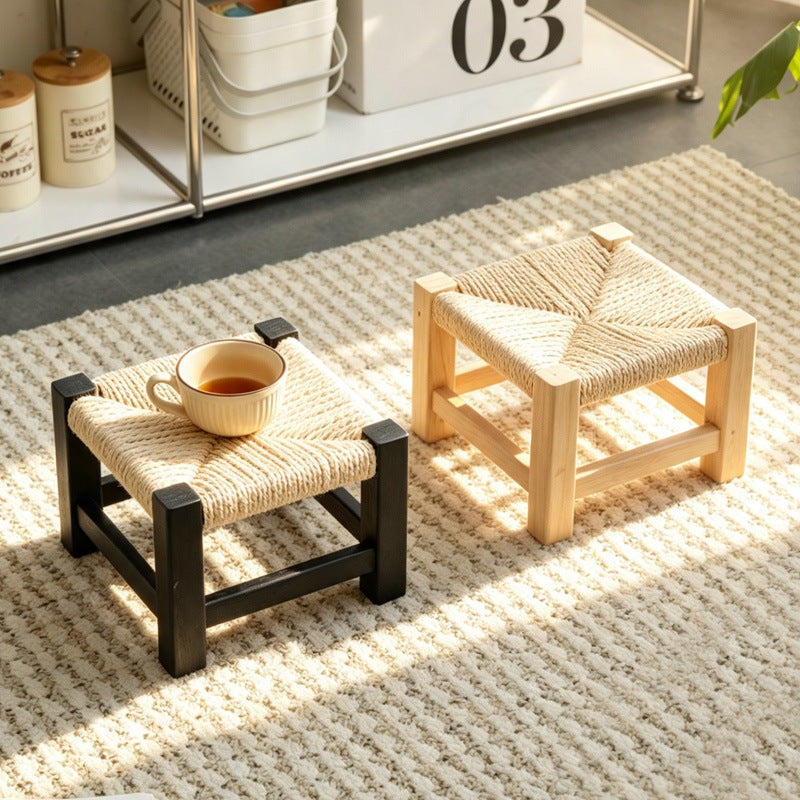 Pouf Soft Textile Wood | Kelmera