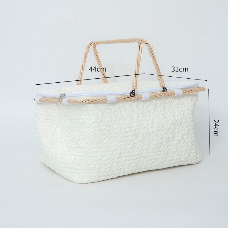 Practical Basket with Zipper and Sturdy Design | Kelmera