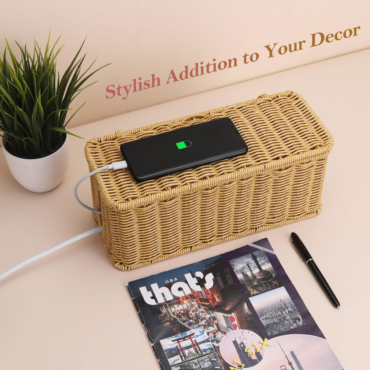 Practical Electronics Organizer Basket | Kelmera