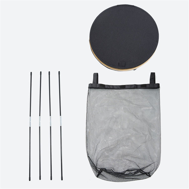 Practical Laundry Basket Soft Textile Wood | Kelmera