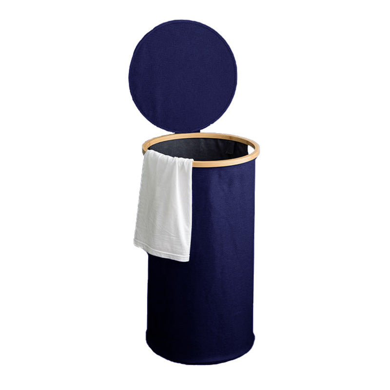 Practical Laundry Basket Soft Textile Wood | Kelmera