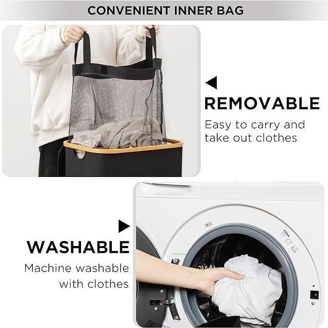 Practical Laundry Basket with Lid Lidded | Kelmera