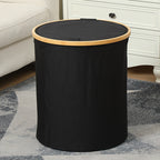 Practical Laundry Container with Bamboo Lid | Kelmera