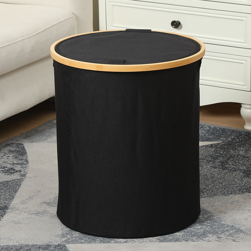Practical Laundry Container with Bamboo Lid | Kelmera