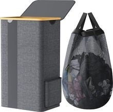 Practical Laundry Container with Removable Mesh Bag | Kelmera
