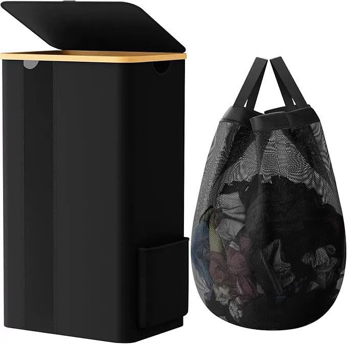 Practical Laundry Container with Removable Mesh Bag | Kelmera