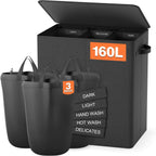 Practical Laundry Separation System with Lid | Kelmera
