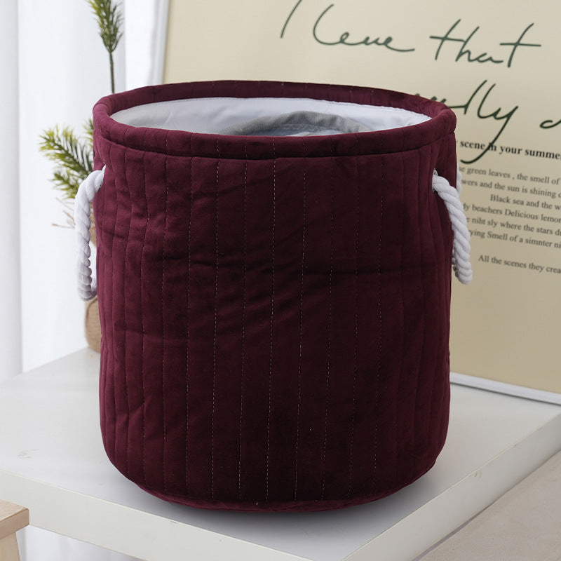 Practical Storage Basket Dark Red Coral | Kelmera