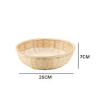 Practical Storage Basket made of Rattan Woven Natural Fiber Soft Textile | Kelmera