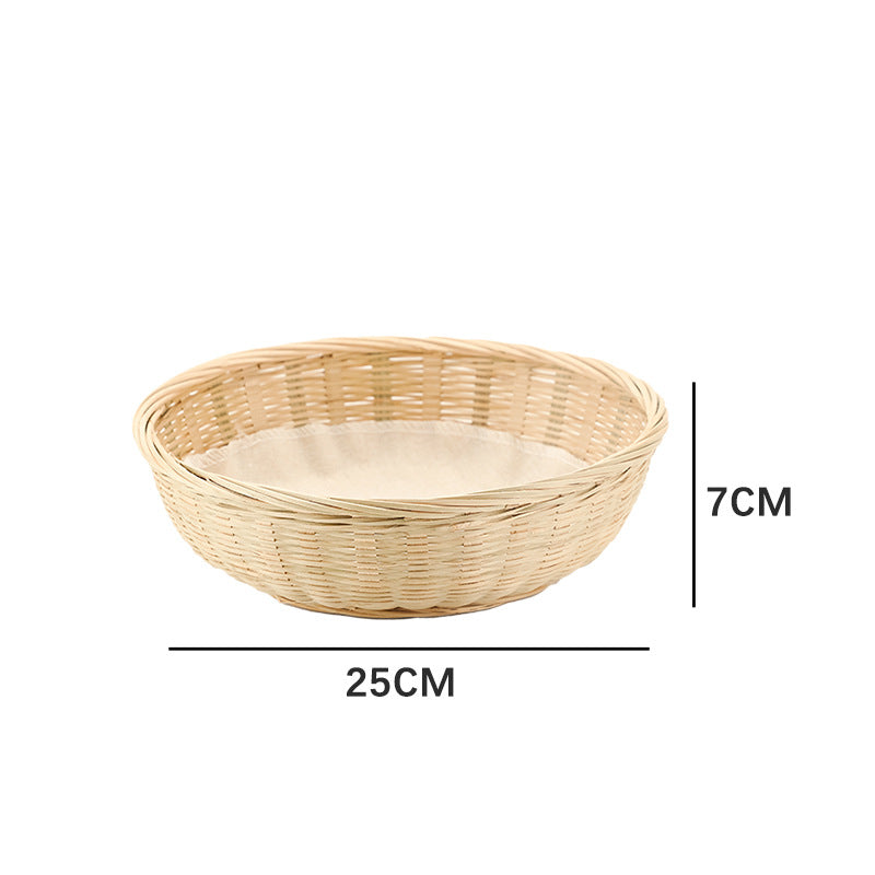Practical Storage Basket made of Rattan Woven Natural Fiber Soft Textile | Kelmera