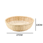 Practical Storage Basket made of Rattan Woven Natural Fiber Soft Textile | Kelmera