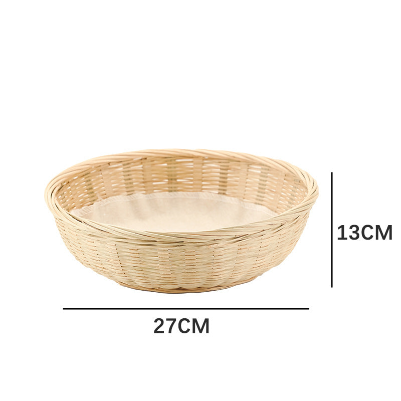 Practical Storage Basket made of Rattan Woven Natural Fiber Soft Textile | Kelmera