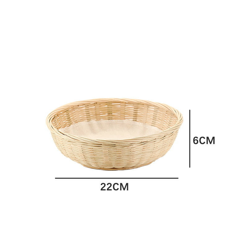 Practical Storage Basket made of Rattan Woven Natural Fiber Soft Textile | Kelmera