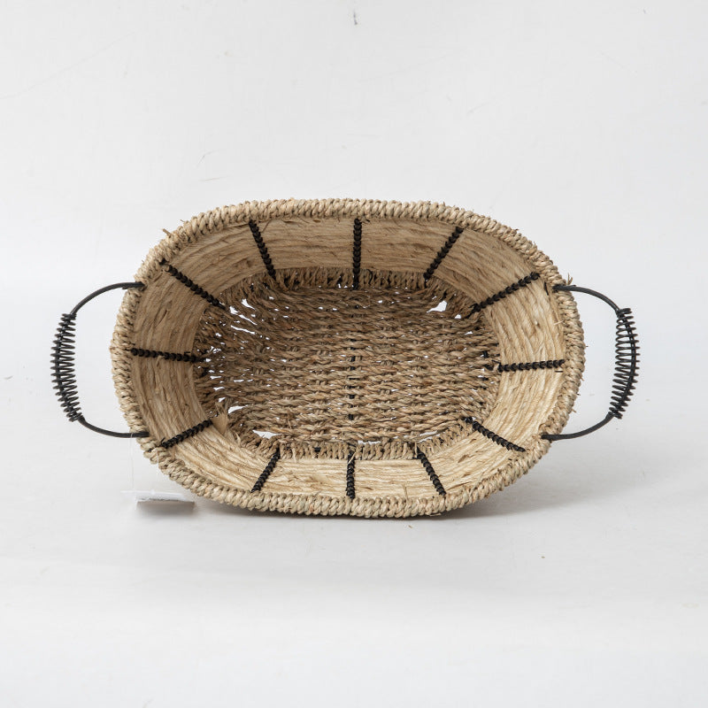Practical Storage Basket with Stainless Steel Handles | Kelmera