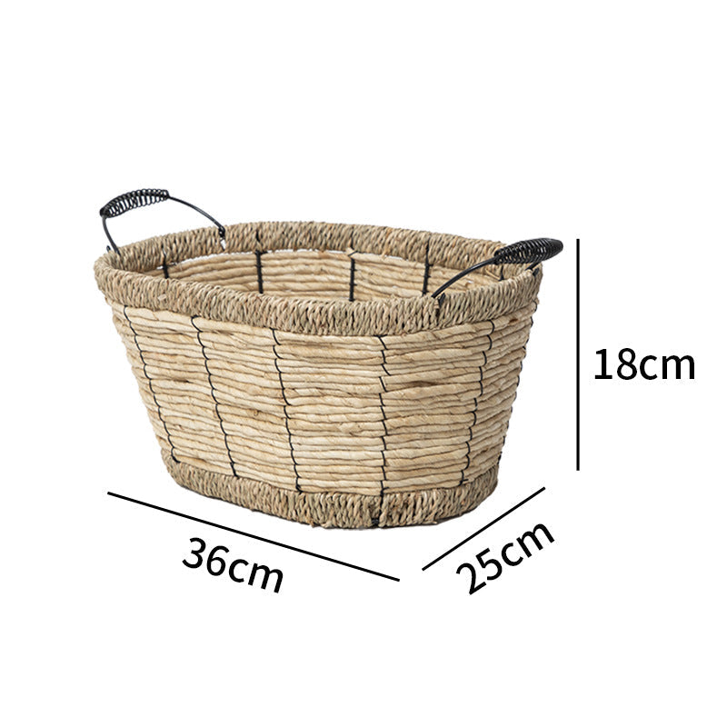 Practical Storage Basket with Stainless Steel Handles | Kelmera