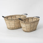 Practical Storage Basket with Stainless Steel Handles | Kelmera