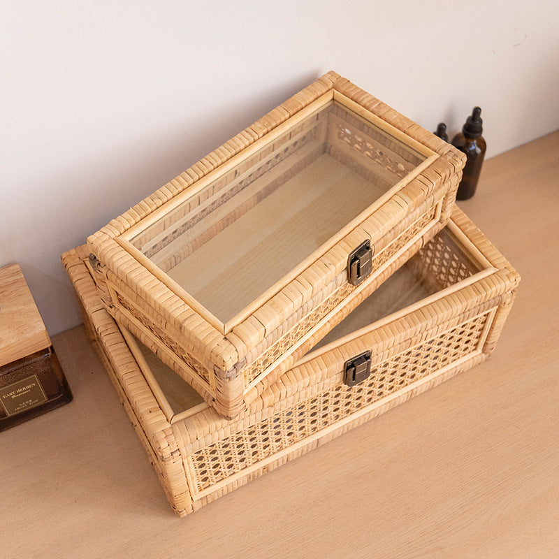 Practical Storage Box with Glass Surface | Kelmera