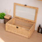 Practical Storage Box with Glass Surface | Kelmera
