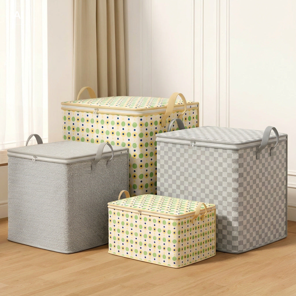 Premium Herringbone Pattern Storage Basket | Kelmera