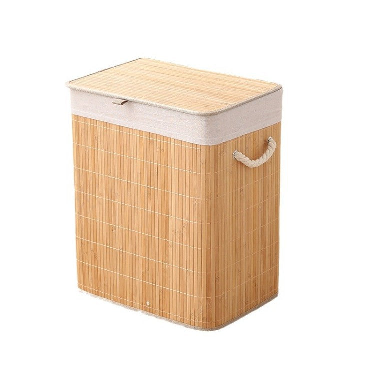 Premium Laundry Basket with Dividers and Handcrafted Bamboo Frame | Kelmera