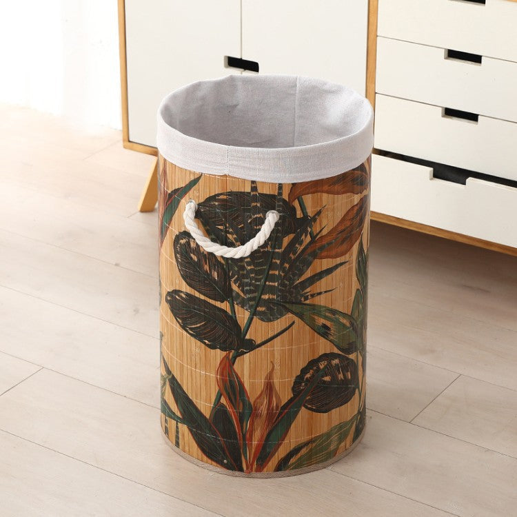 Premium Laundry Basket with Dividers and Handcrafted Bamboo Frame | Kelmera