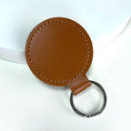 Premium Leather Round Keychain | Kelmera