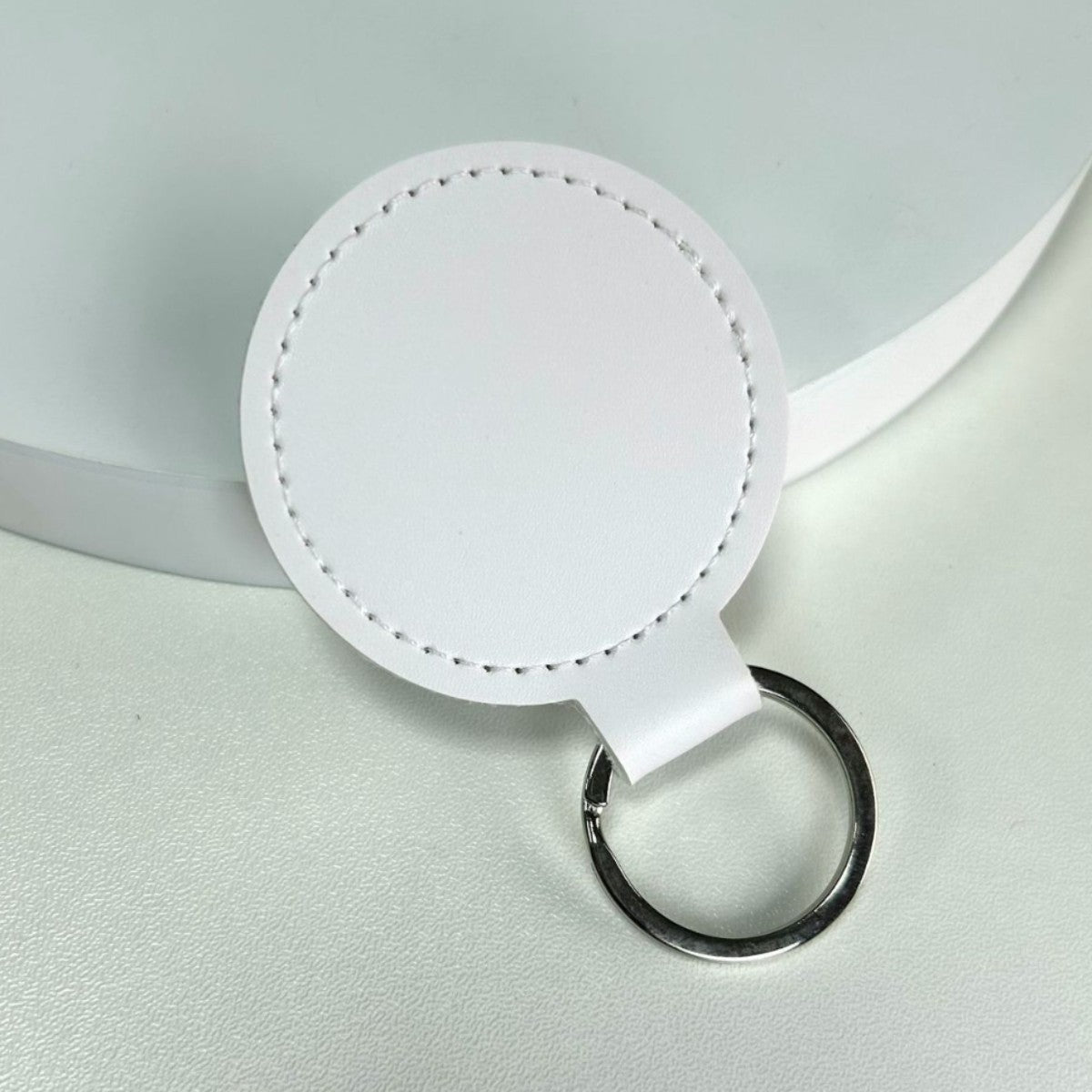 Premium Leather Round Keychain | Kelmera