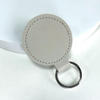 Premium Leather Round Keychain | Kelmera