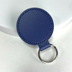 Premium Leather Round Keychain | Kelmera