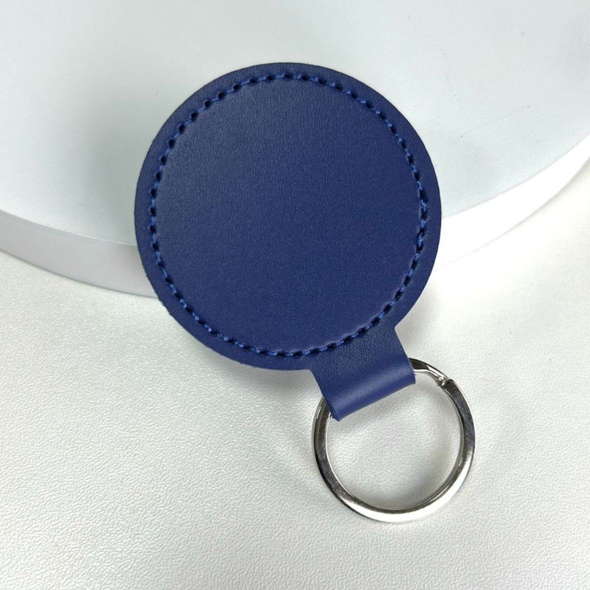Premium Leather Round Keychain | Kelmera
