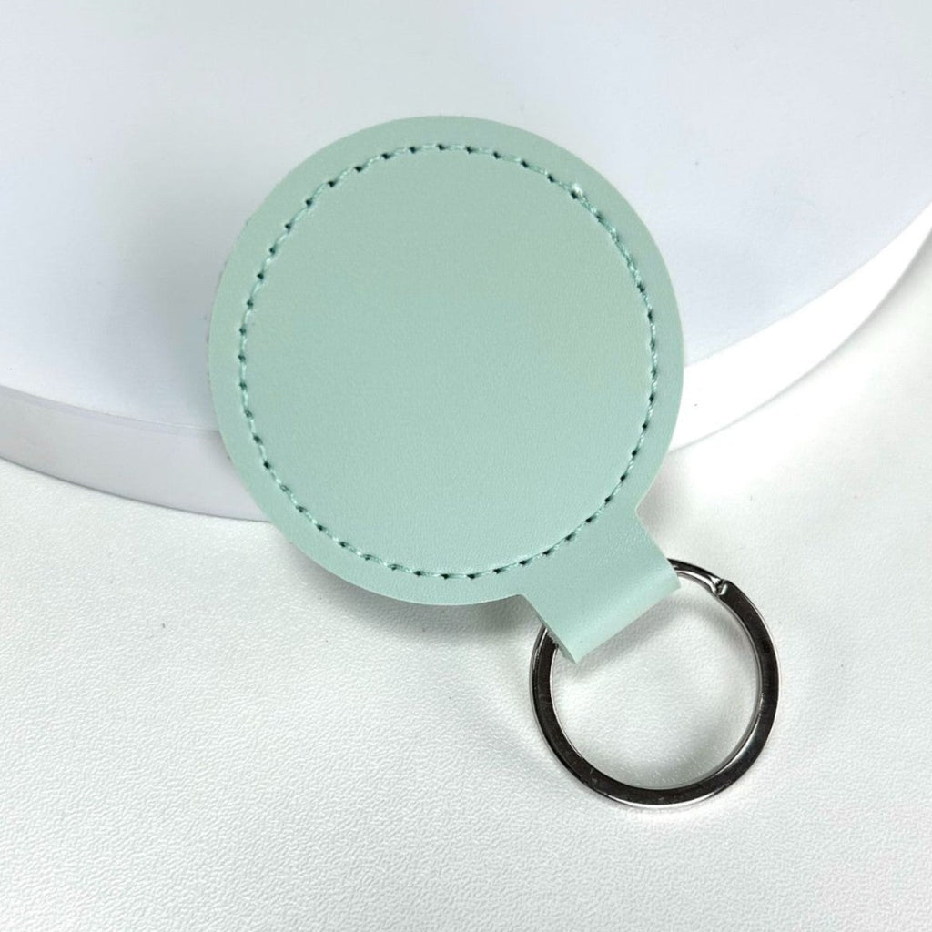 Premium Leather Round Keychain | Kelmera