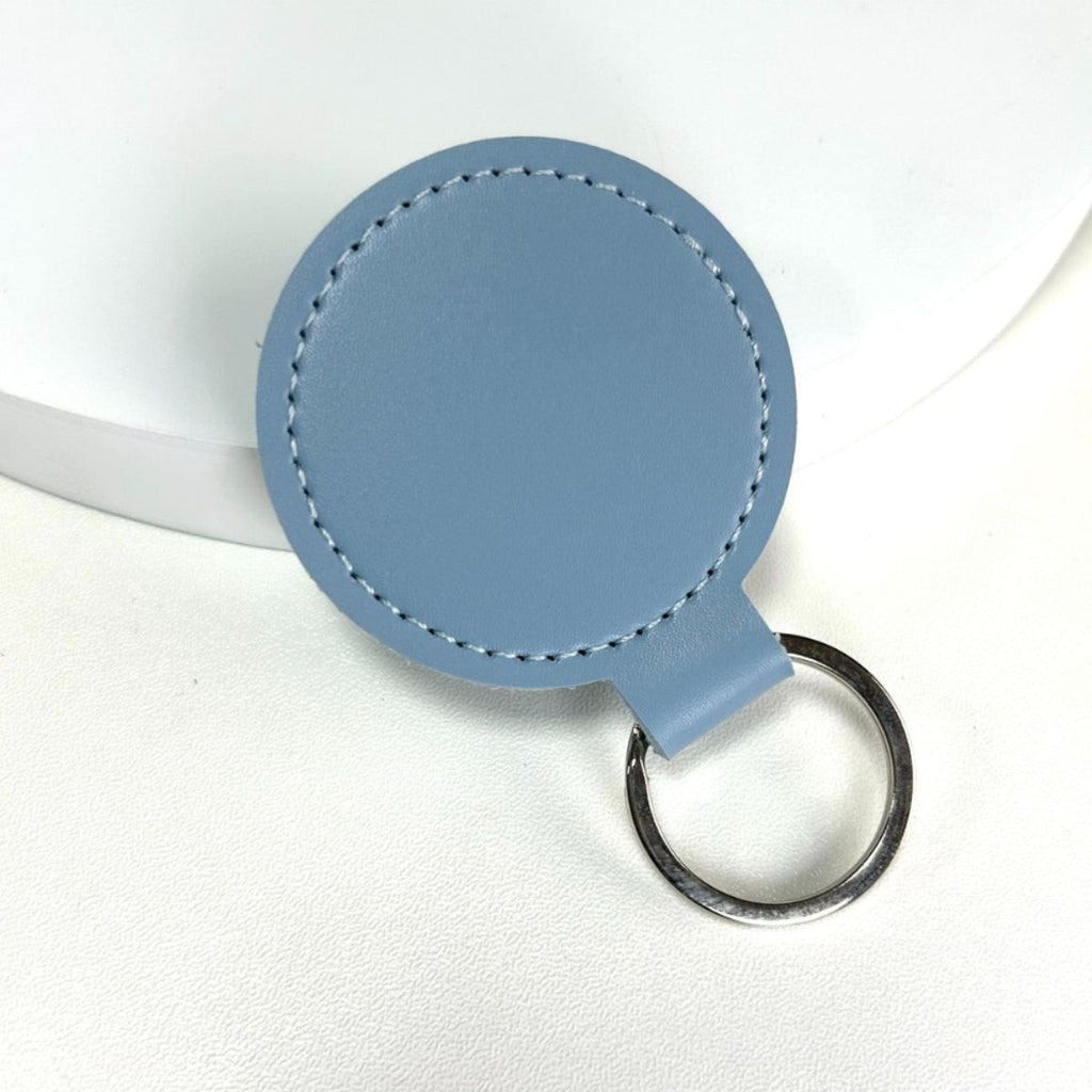 Premium Leather Round Keychain | Kelmera