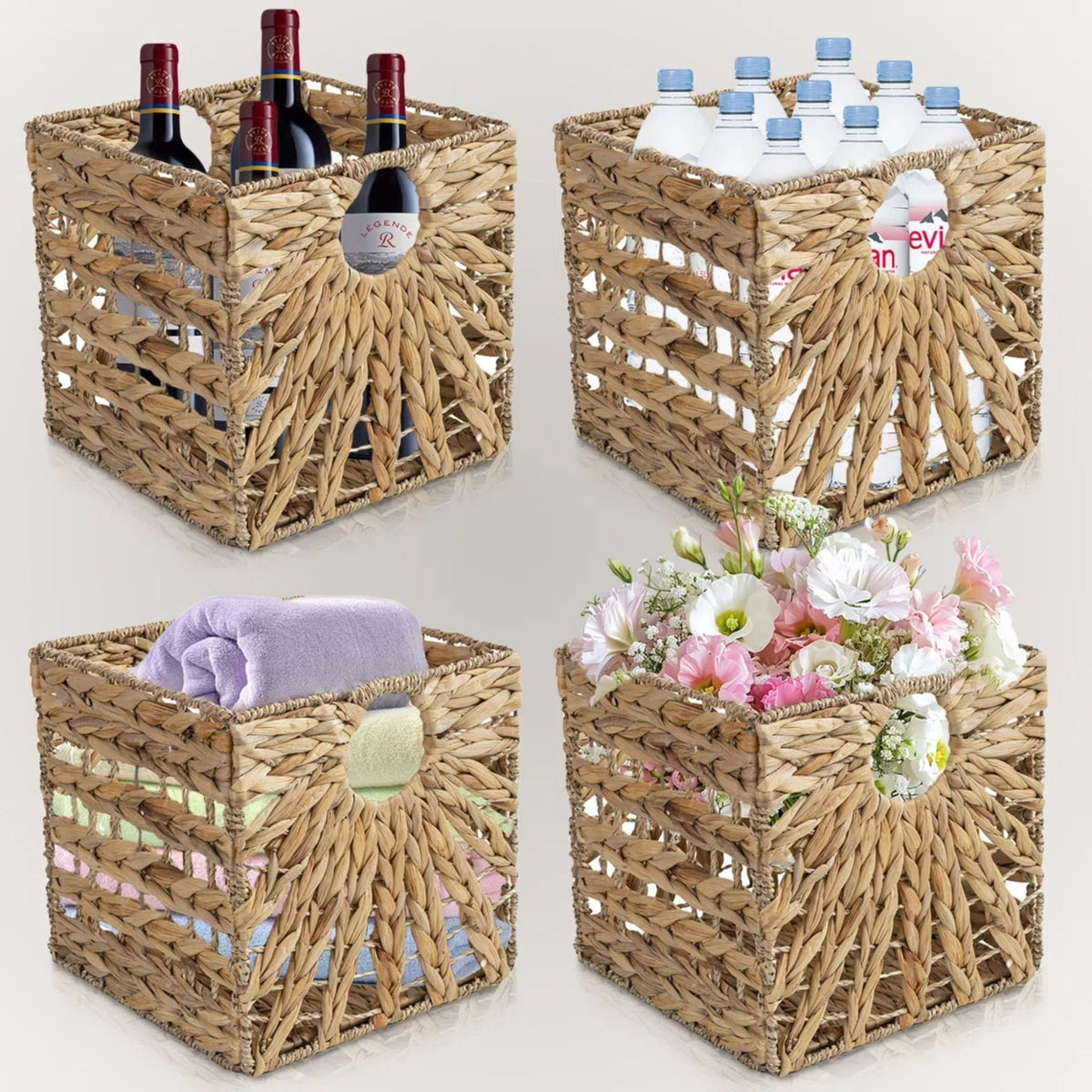 Premium Water Hyacinth Storage Basket | Kelmera