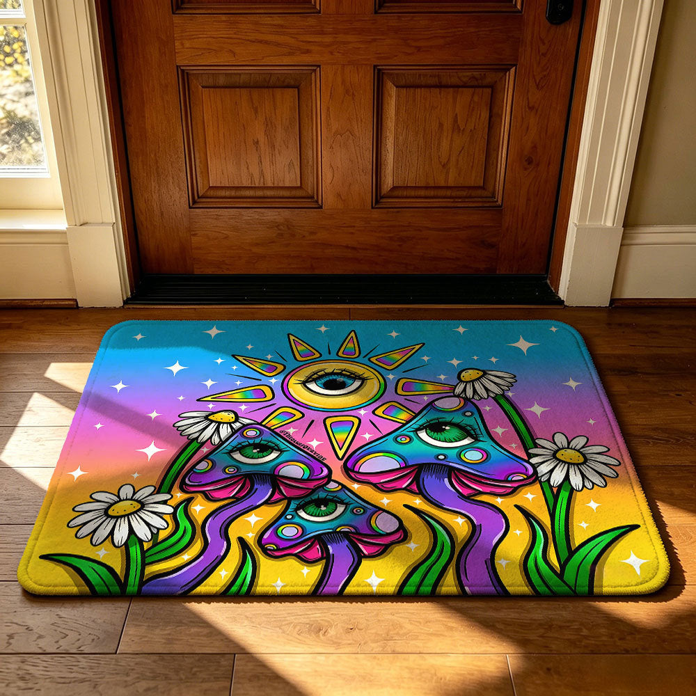 Psychedelic Artistic Area Mat | Kelmera