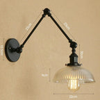 Quinndirra Glass Adjustable Wall Lamp