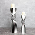 Quinvorra Striped Candle Holder