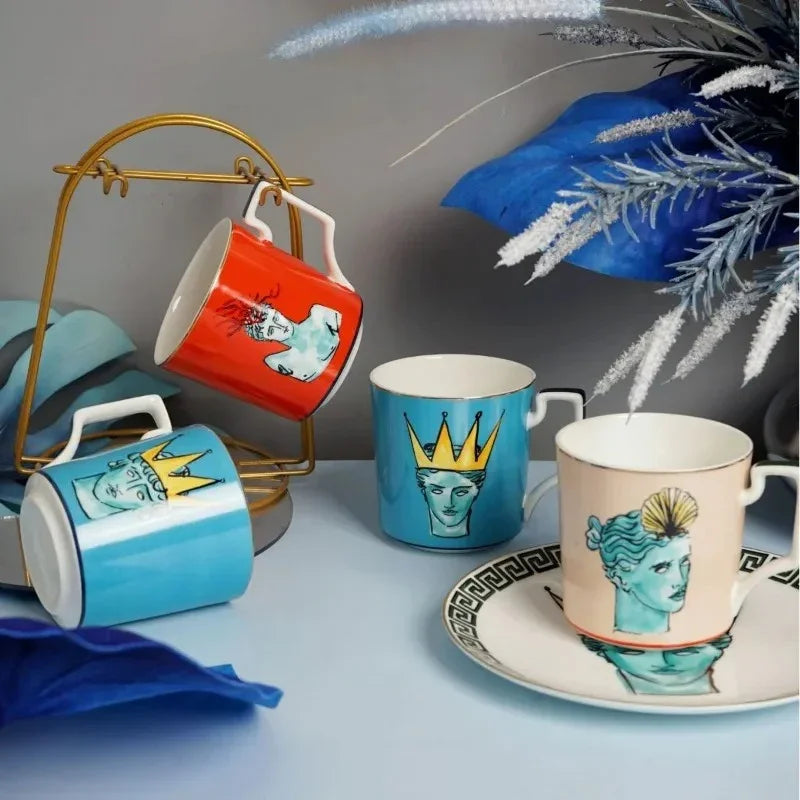 Quinvosa Clay Greek Plates and Mugs