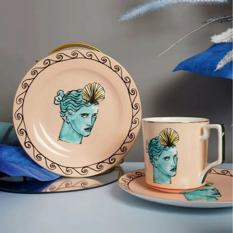 Quinvosa Clay Greek Plates and Mugs